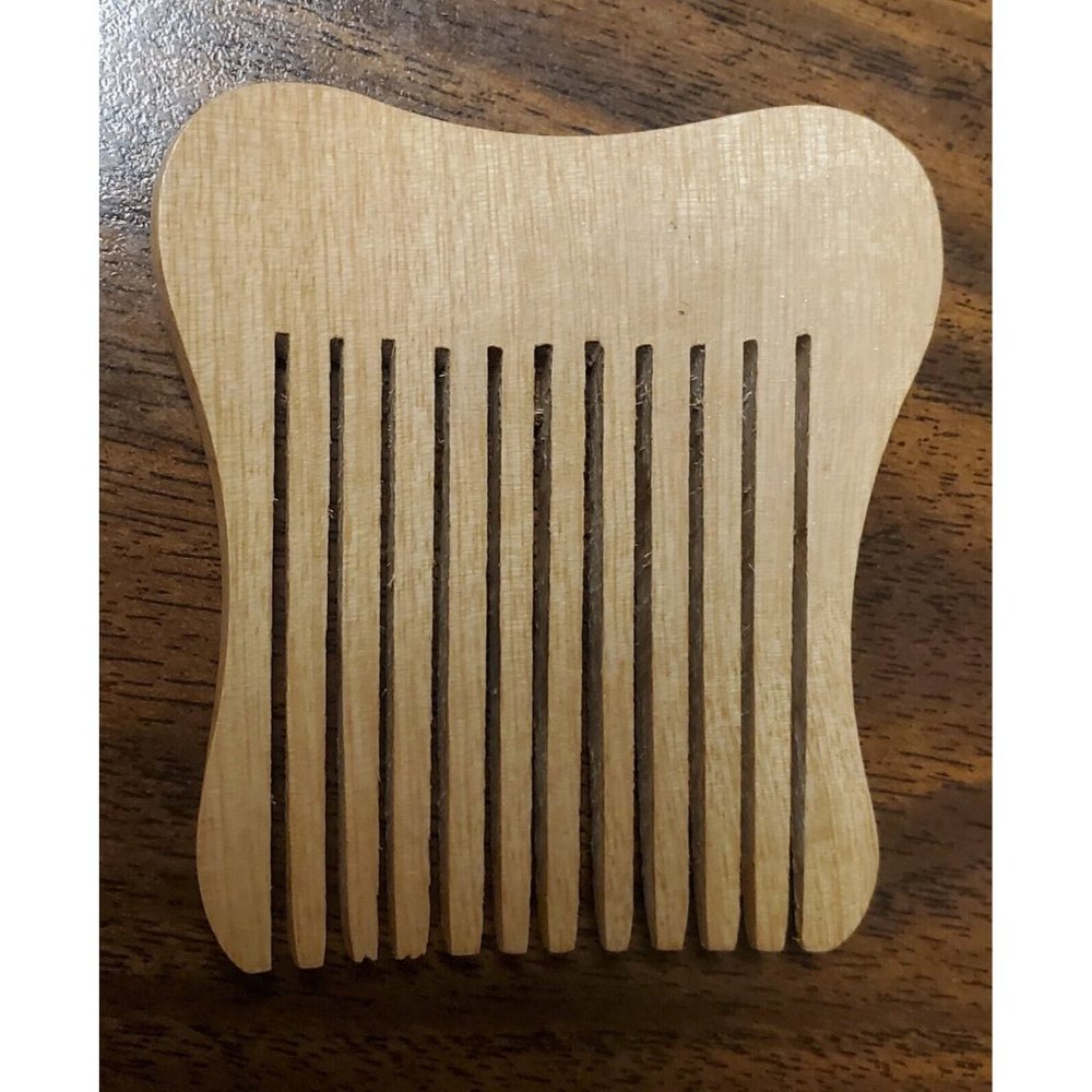 Vintage Estate Lot of 2 Hair Combs and 1 Barrette Wood, Metal and Faux Tortoise - Picture 6 of 8